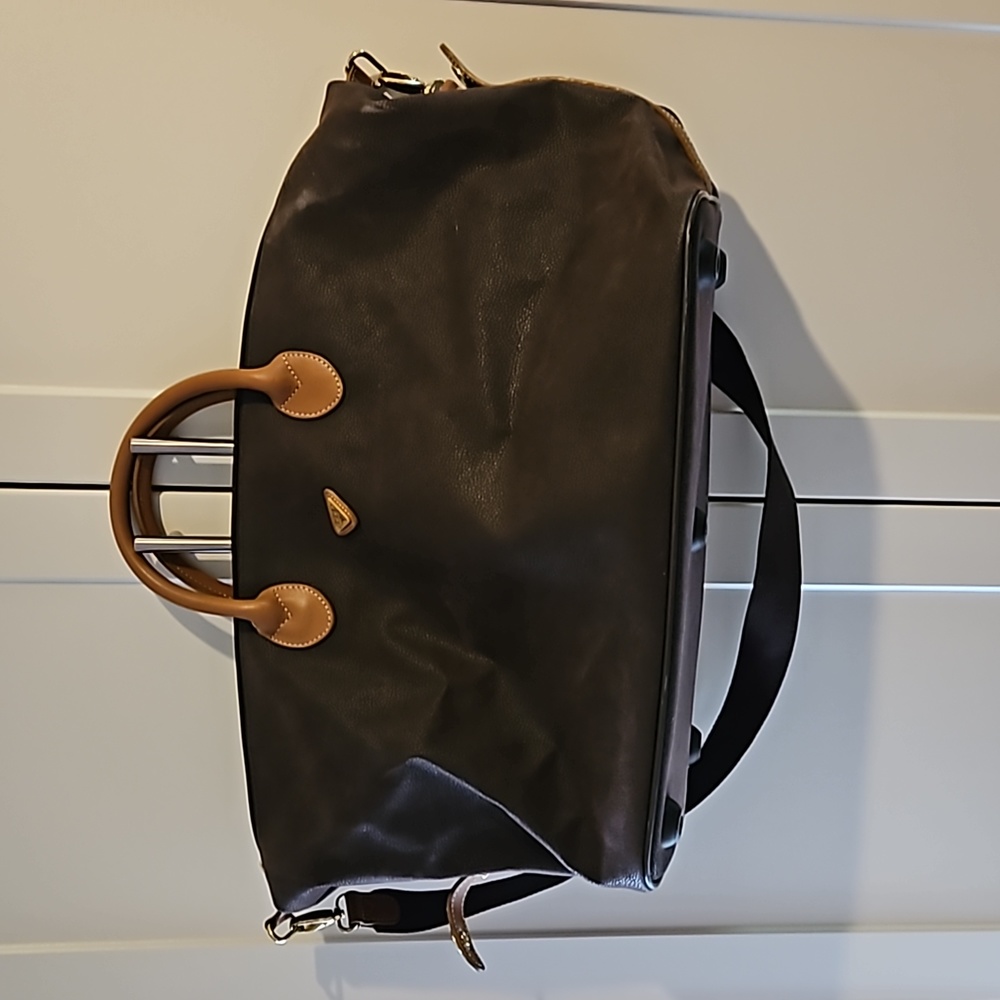 Dark chocolate brown weekender bag